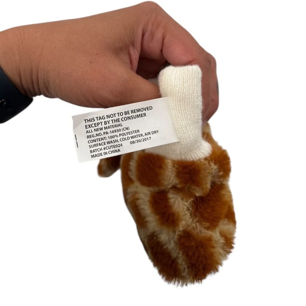 DolliBu Giraffe‎ Plush Slippers Animal Character Cozy Shoes Kids